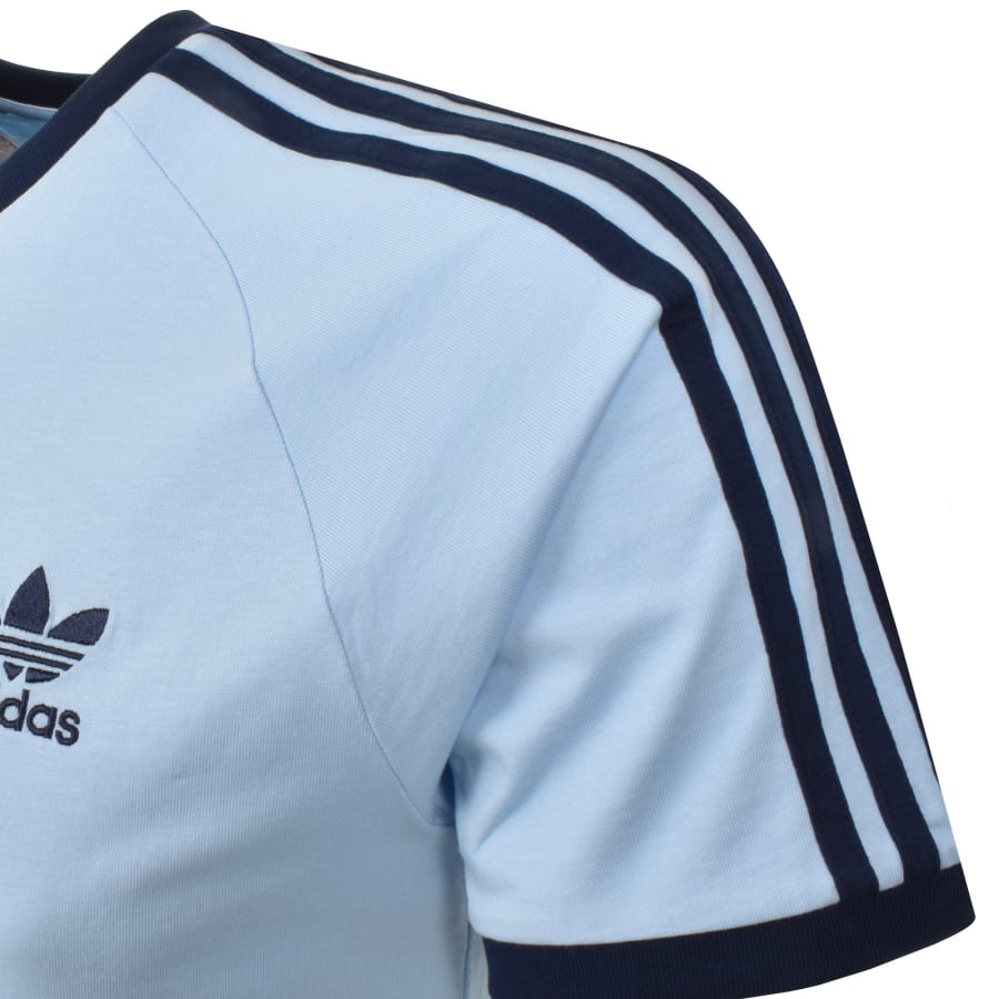 adidas Originals 3 Stripes T Shirt Blue | Mainline Menswear